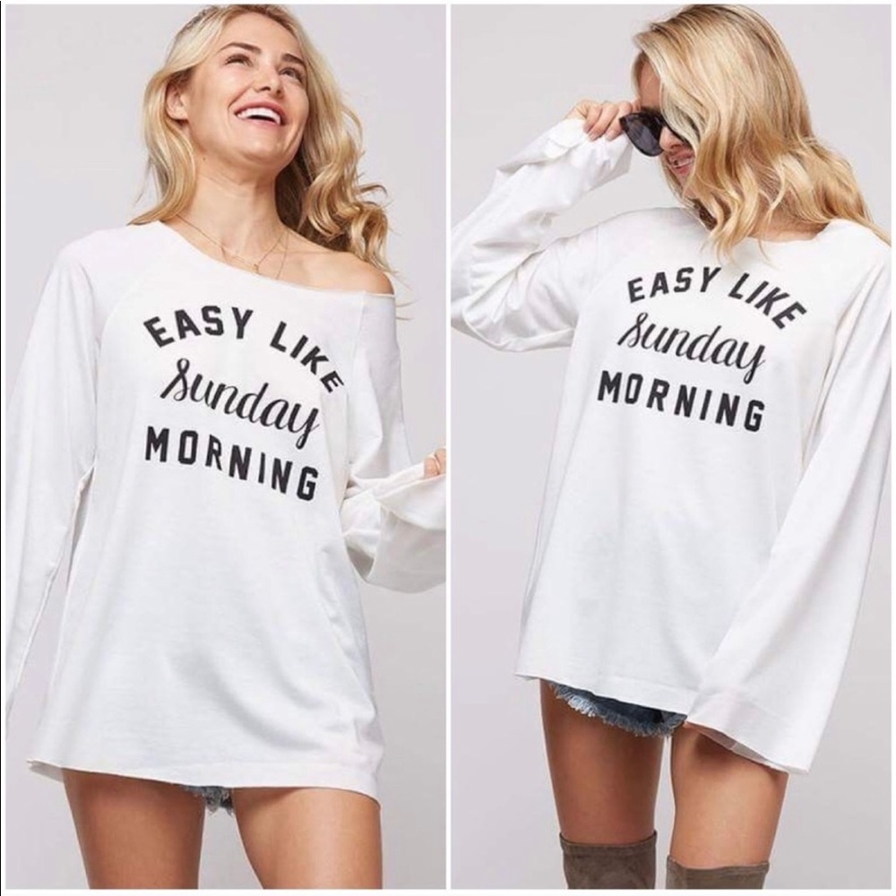 Easy Like Sunday Morning Graphic Top